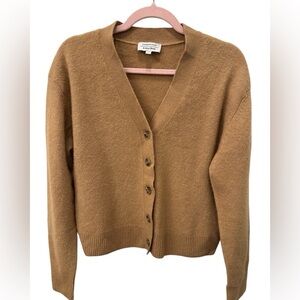 Stockholm Antelier & Other Stories Tan Wool/Yak Wool Blend Cardigan Sweater XS